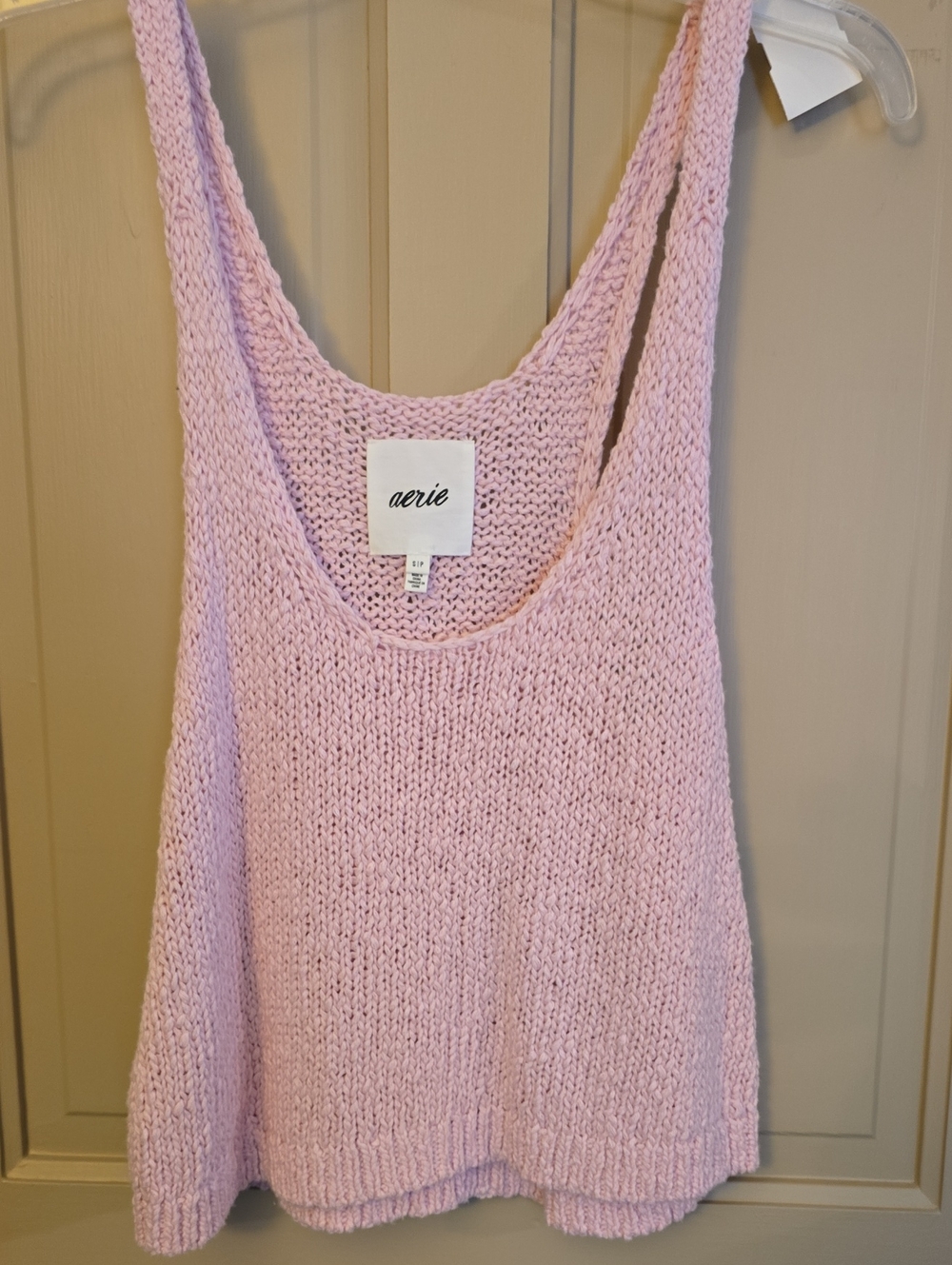 aerie Pastel Lavender Knit Tank Top